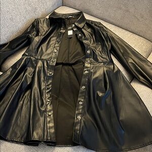 Fashion Nova Faux Leather Dress